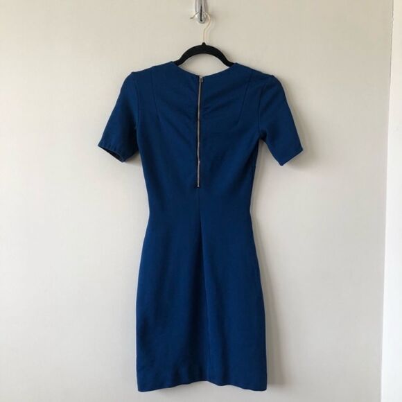 Aritiza "Wilfred" Mignonne Estate Blue Bodycon Mini Dress - Picture 3 of 7